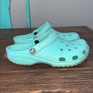 Turquoise Crocs